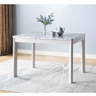 Wrought Studio™ Dining Table With Faux Glossy Marble Top, Kitchen Table | Wayfair
